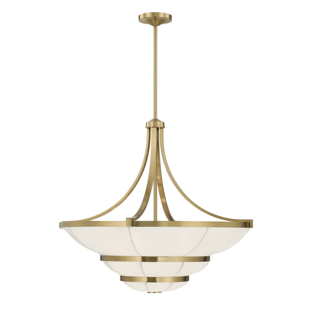 Constantine 4-Light Chandelier in Warm Brass