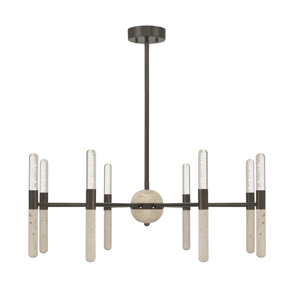 Linden 8-Light Chandelier in Mediterranean Bronze