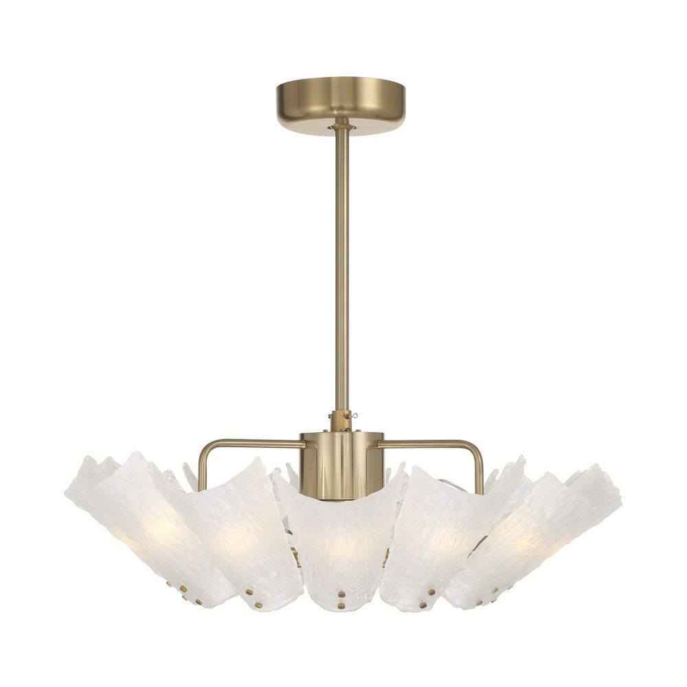 Celina 12-Light Fan D'Lier in Noble Brass