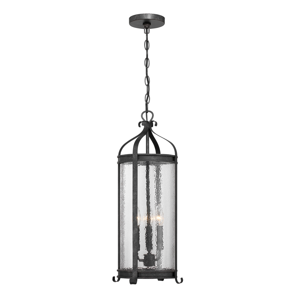 Preston 3-Light Outdoor Hanging Lantern in Iron Oxide