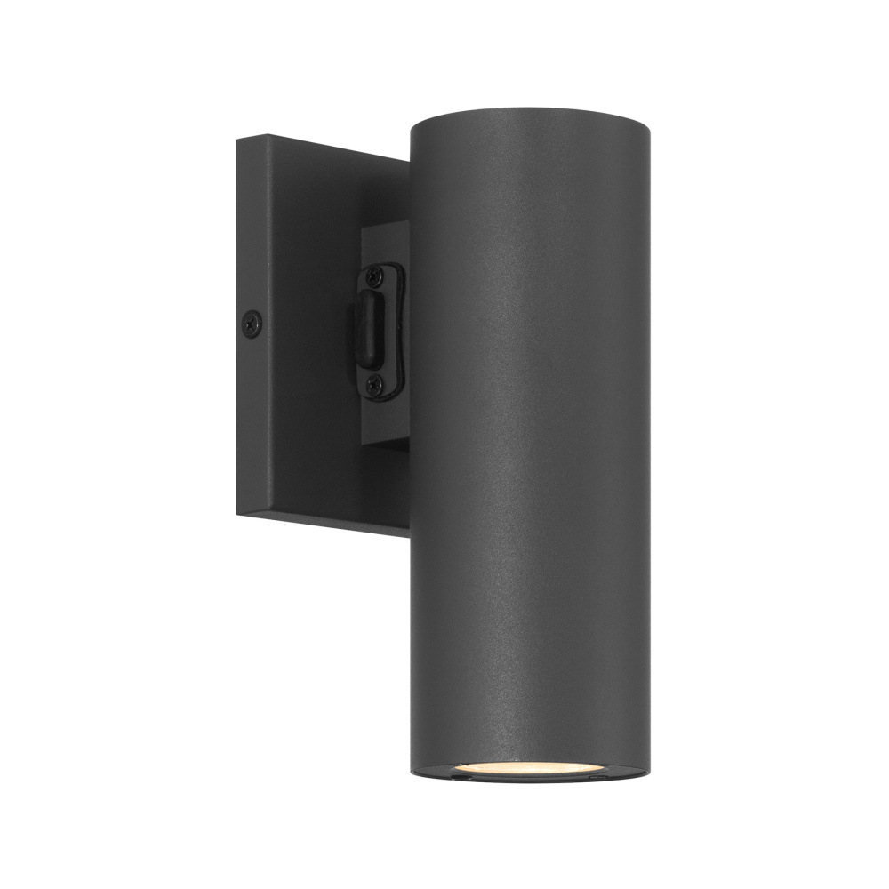 Kelley 1-Light LED 5CCT Cylinder Exterior Light in Black