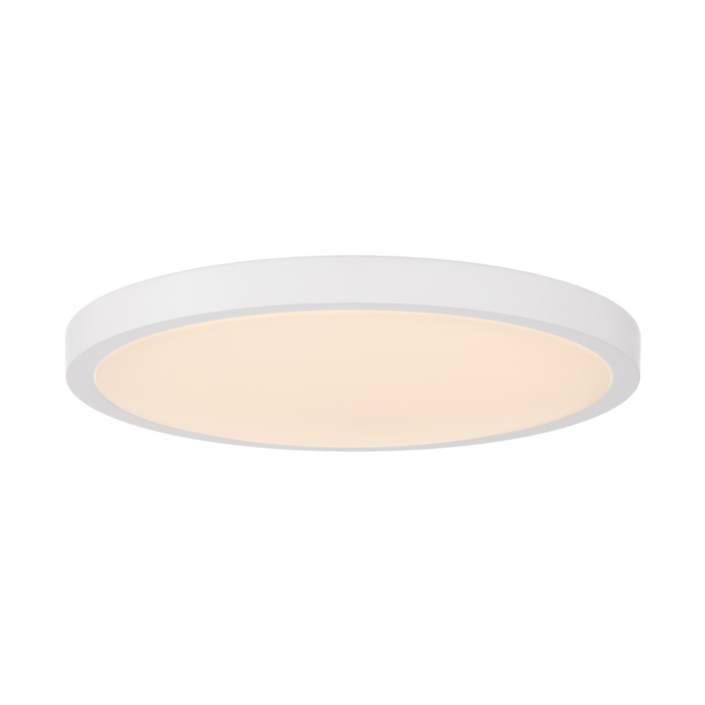 15" LED Flush Mount in White