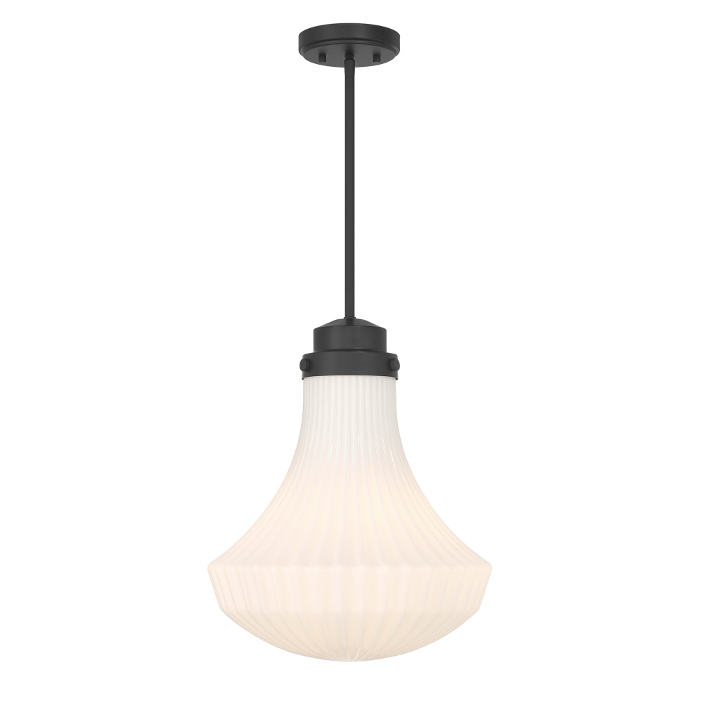 Bartlet 1-Light Pendant in Matte Black