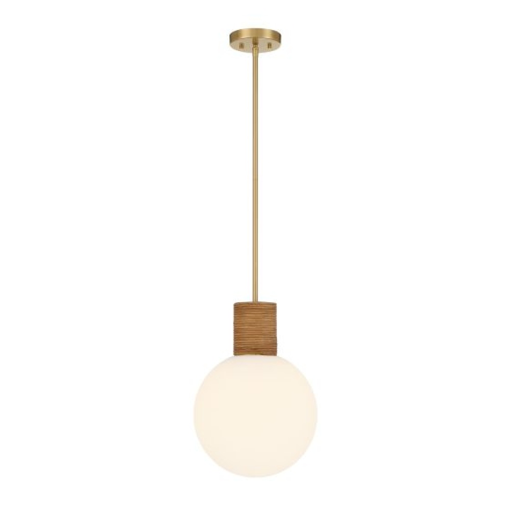 Jarrell 1-Light Pendant in Warm Brass
