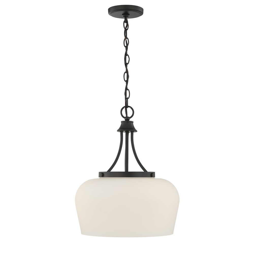 Octave 3-Light Pendant in Matte Black