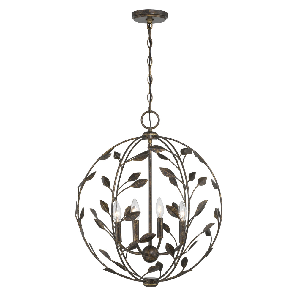 Laska 4-Light Pendant in Enchanted Bronze by Breegan Jane