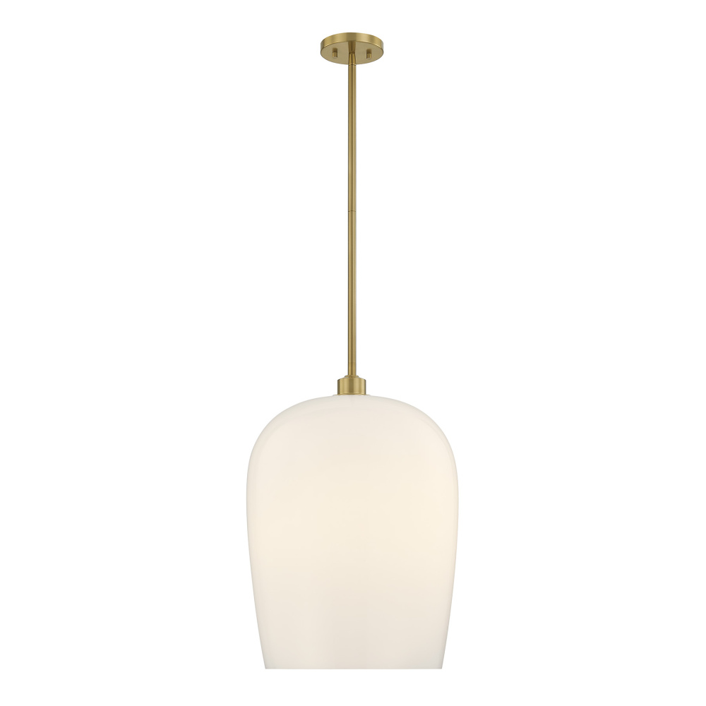 Livingston 1-Light Pendant in Warm Brass