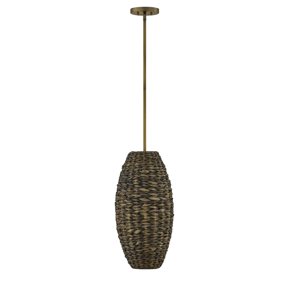 Tierra Brisa 1-Light Pendant in Riviera Brass by Breegan Jane