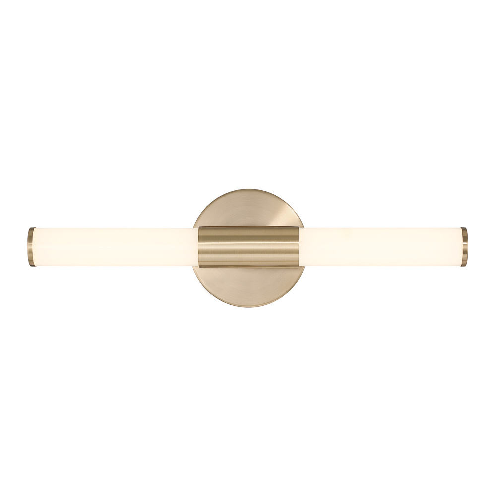 Connor 18" Mini Tube LED Cylinder Vanity Light in Brass