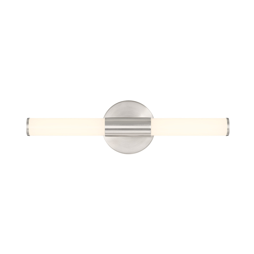 Connor 18" Mini Tube LED Cylinder Vanity Light in Satin Nickel