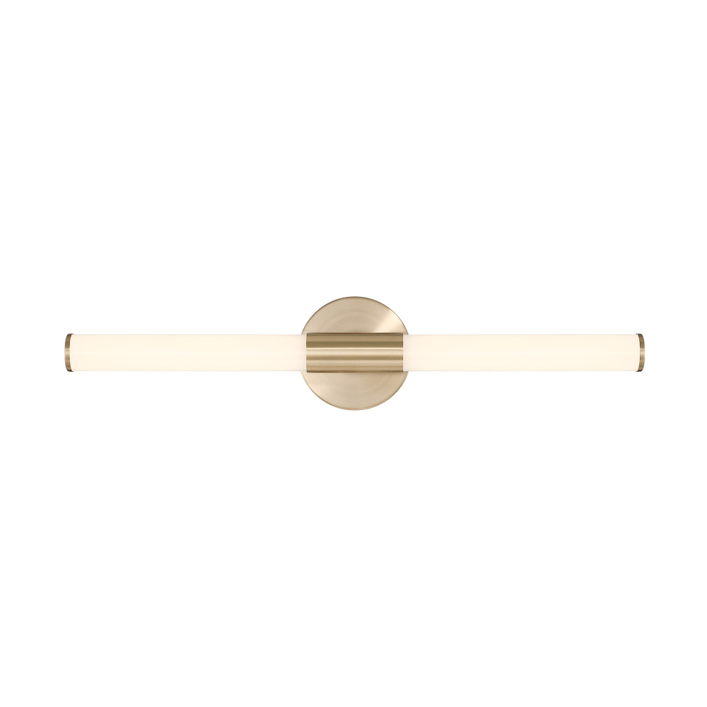 Connor 24" Mini Tube LED Cylinder Vanity Light in Brass