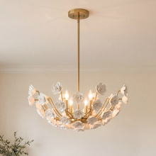 Savoy House 1-2500-4-127 - Flores 4-Light Chandelier in Noble Brass by Breegan Jane