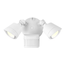 Savoy House 4-FLOOD-MS-A2-3CCT-WH - LED 3CCT Motion Sensored Double Flood Light in White