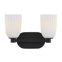 Savoy House 8-1245-2-BK - Baldwin 2-Light Bathroom Vanity Light in Matte Black