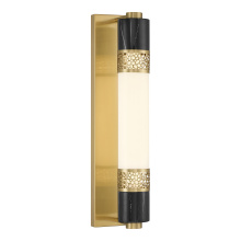 Savoy House 9-2915-1-322 - Farrell 1-Light Wall Sconce in Warm Brass by Dann Foley