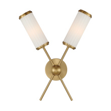 Savoy House 9-3199-2-322 - Denison 2-Light Wall Sconce in Warm Brass by Dann Foley