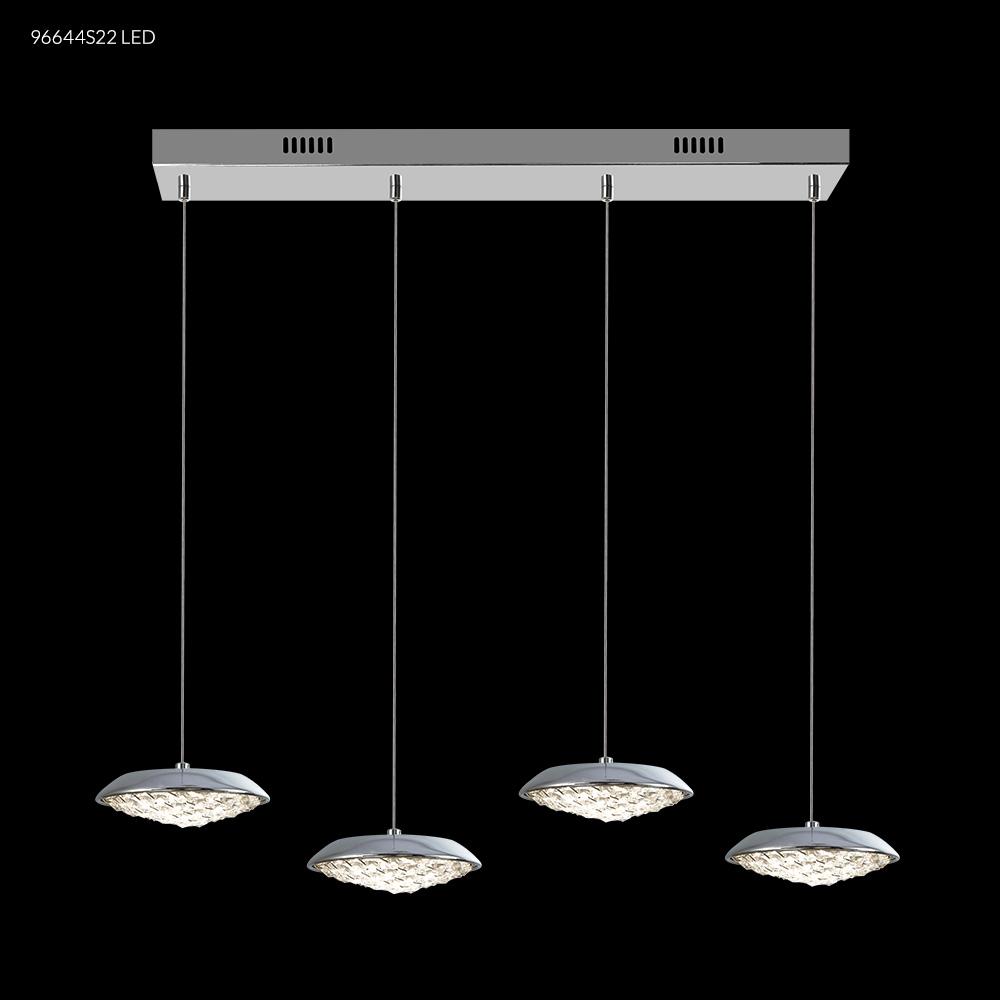 LED Contemporary 4 Light Crystal Chand
