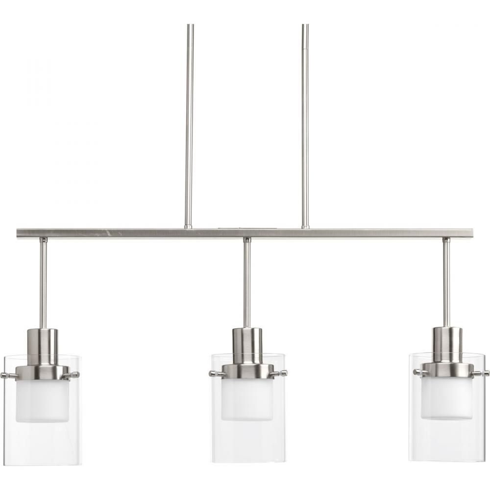 Moderna Collection Three-Light LED Linear Chandelier
