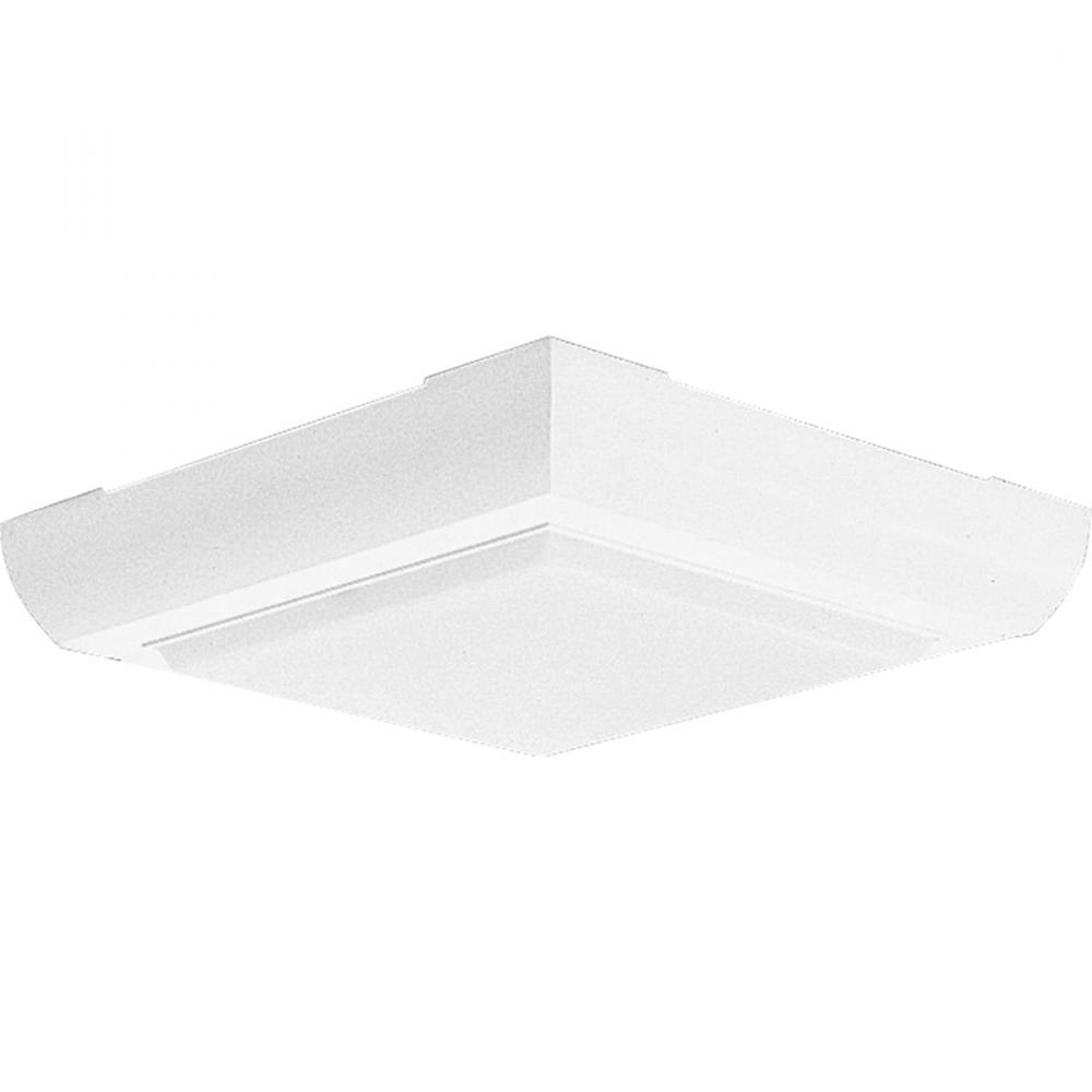 Two-Light Square 9-5/8" Close-to-Ceiling