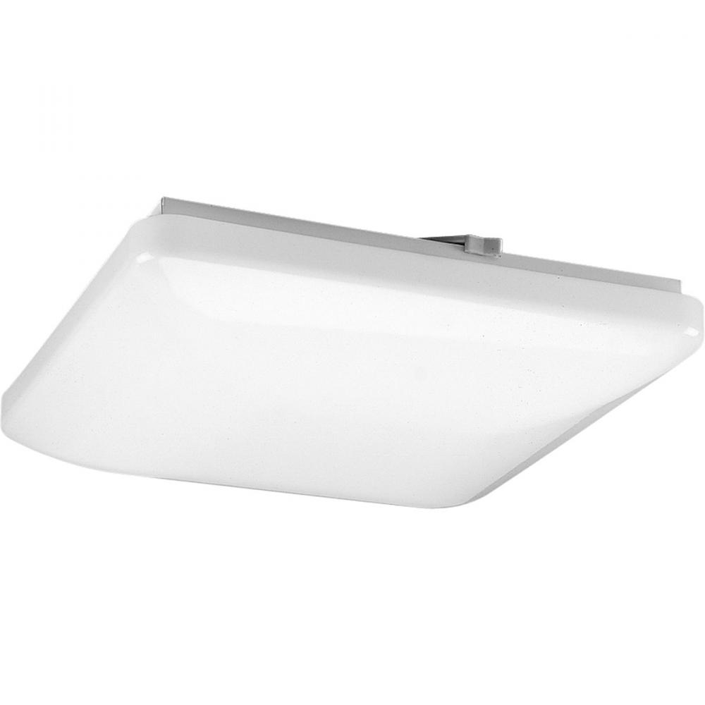 Two-Light 12-1/2" CFL Acrylic Square Close-to-Ceiling