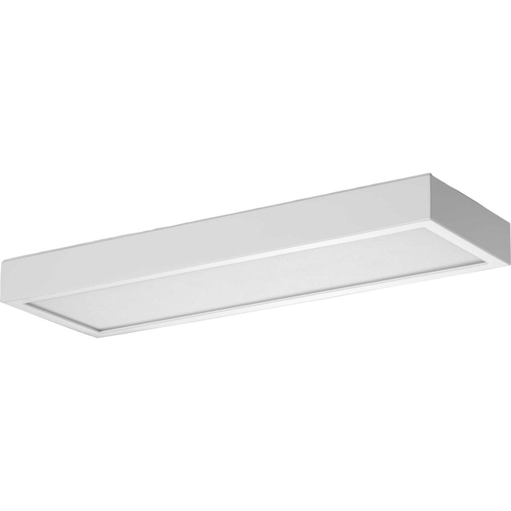 Everlume LED 16-inch Satin White Modern Style Bath Vanity Wall or Ceiling Light with Selectable 3000