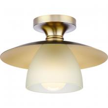 Progress P350233-109 - Trimble Collection One-Light Brushed Bronze 12" Semi-Flush Mount