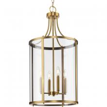 Progress P500391-163 - Gilliam Collection Four-Light Vintage Brass New Traditional Hall & Foyer