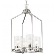 Progress P500411-009 - Goodwin Collection Four-Light Brushed Nickel Modern Farmhouse Hall & Foyer Light