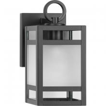 Progress P560341-31M - Parrish Collection One-Light Clear and Etched Glass Modern Craftsman Outdoor Small Wall Lantern