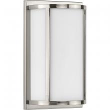 Progress P710111-009 - Parkhurst Collection Two-Light Brushed Nickel Etched Glass New Traditional Wall Sconce