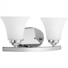 Progress P2009-15 - Adorn Collection Two-Light Polished Chrome Etched Glass Traditional Bath Vanity Light