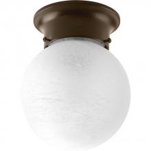 Progress P3401-20 - Glass Globes Collection 6" One-Light Close-to-Ceiling