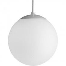 Progress P4402-29 - Opal Globes Collection One-Light White Glass Modern Pendant Light