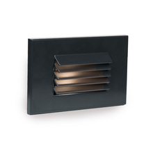 WAC US 4051-30BK - LED Low Voltage Horizontal Louvered Step and Wall Light