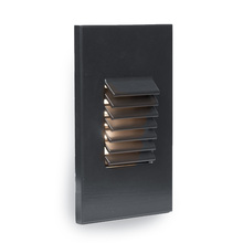 WAC US 4061-30BK - LED Low Voltage Vertical Louvered Step and Wall Light