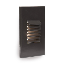 WAC US 4061-30BZ - LED Low Voltage Vertical Louvered Step and Wall Light