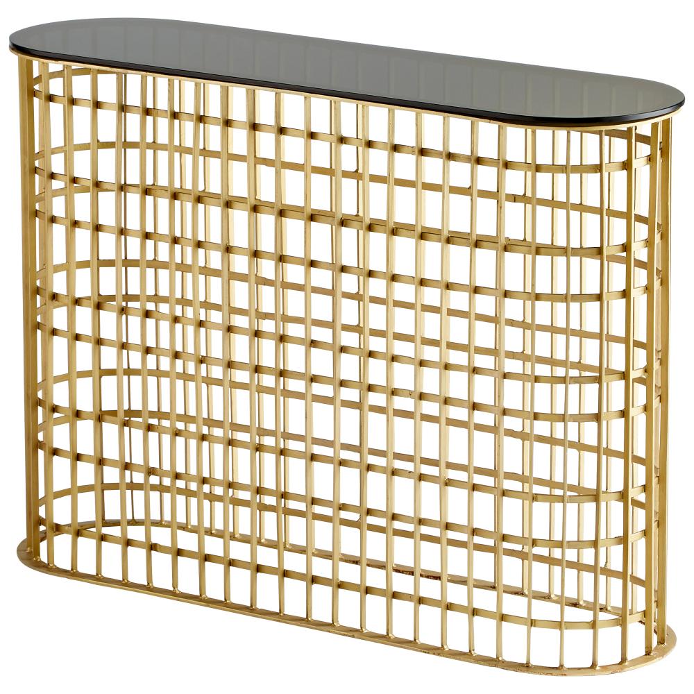 Kingdom Console Table Antique Brass
