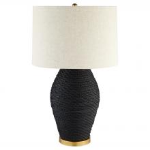 Cyan Designs 12231 - Rotin Table Lamp | Black | Antique Brass | White