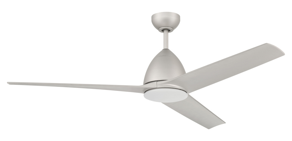 Nitro 54" 3-Blade Indoor/Outdoor (Wet) Ceiling Fan in Painted Nickel w/ Painted Nickel Blades