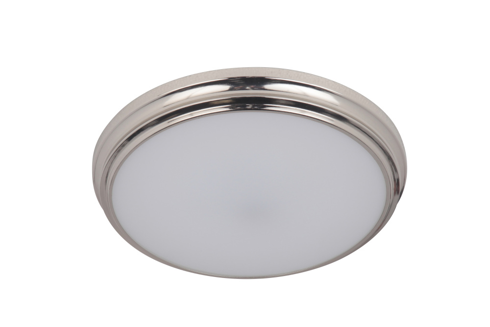 X66 Series 1 Light 11" LED Flushmount in Brushed Polished Nickel