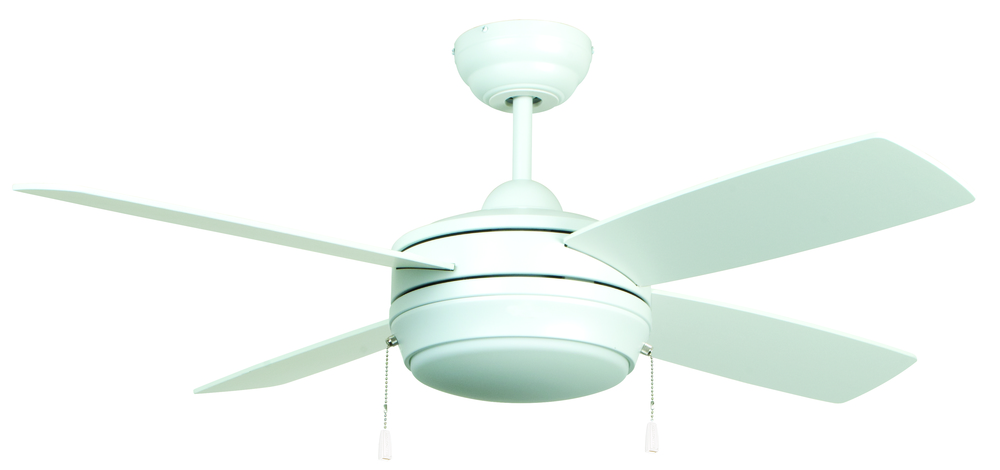 Laval 52" Ceiling Fan with Blades and Light in Matte White