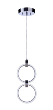 Craftmade 59392-CH-LED - Context 2 Light LED Pendant in Chrome
