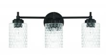 Craftmade 60503-FB - Claire 3 Light Vanity in Flat Black