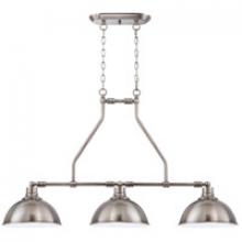 Craftmade 35973-AN - Timarron 3 Light Island in Antique Nickel