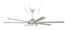 Craftmade PRT78PN6 - Prost 78" 6-Blade Indoor/Outdoor (Damp) Ceiling Fan in Painted Nickel w/ Painted Nickel Blades
