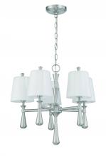 Craftmade 57425-BNK - Palmer 5 Light Mini Chandelier in Brushed Polished Nickel