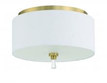 Craftmade 58282-SB - Fortuna 2 Light Flushmount in Satin Brass