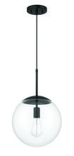 Craftmade 56892-FB - Gaze 12" 1 Light Pendant in Flat Black