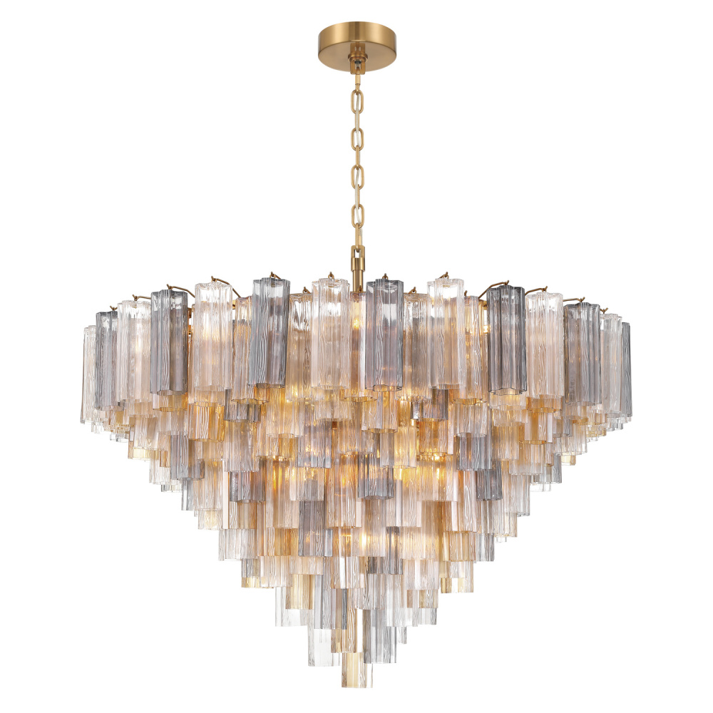 Addis 49'' Aged Brass Chandelier