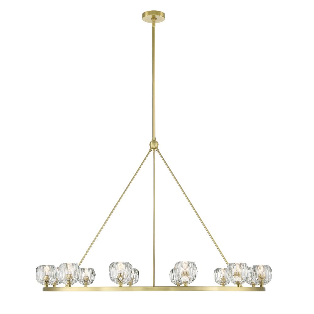 Aragon 12 Light Soft Brass Chandelier